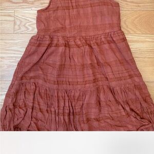 Brown rusty dress American Eagle Outfitters extra small tie back